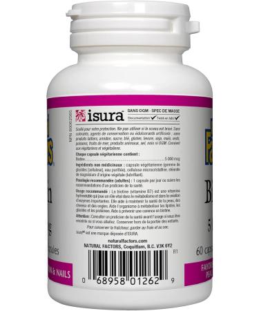 Natural Factors Biotin 5000 mcg - Buy Online on GoSupps.com