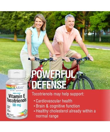 SOLARAY Vitamin E Tocotrienols 50mg - Brain Function Support - Soy Free - 50ct - Buy Online on GoSupps.com
