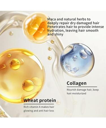 Collagen Hair Treatment Collagen Hair Mask - Conditioning Argan Oil Hair Mask - Collagen Hair Mask Essence for Dry Damaged Hair (200 Grams) 200 Grams - Buy Online on GoSupps.com