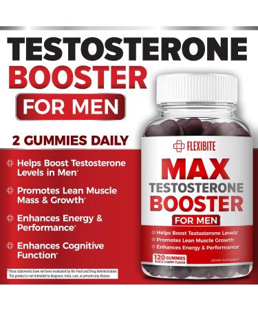 8in1 Testosterone Booster Gummies for Men - Tongkat Ali Fenugreek Ashwagandha Magnesium | Improve Libido & Hormonal Balance | Non-GMO Made in the USA Black Cherry Flavor 120 Count - Buy Online on GoSupps.com
