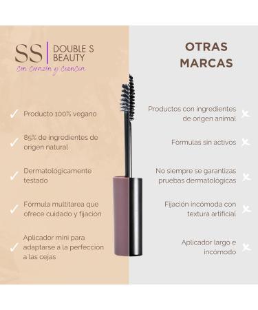  SS Double S Beauty Double S Beauty The Clear Brow Clear Brow Setting Gel Soft Hold for Perfect Brows - Buy Online on GoSupps.com