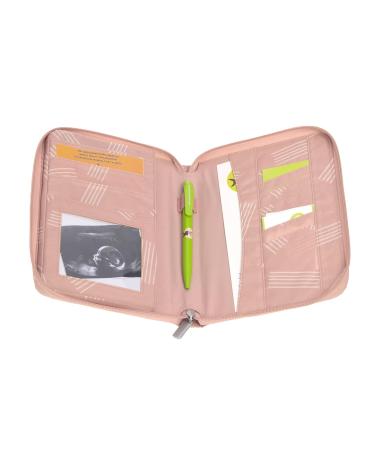 L SSIG Mama Maternity Pass Cover - U-Booklet Bag & Document Pouch in Soft Stripes Rose | Stylish & Functional Shipping Worldwide - Buy Online on GoSupps.com
