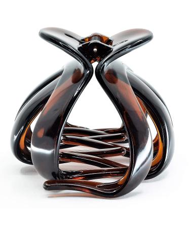 Camila Paris French Octopus Hair Clip for Thick Hair - Pack of 2, 3.5 Inch - Tortoiseshell - Made in France - Buy Online on GoSupps.com