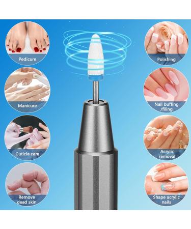 Buy Electric Nail Cutter Set | 12-in-1 Professional Manicure & Pedicure Kit | 25000 RPM Nail File for DIY Acrylic Nails & Callus Removal - Buy Online on GoSupps.com