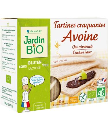 Jardin Bio Crunchy Toasts Oats Gluten Free 150g