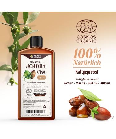 Organic Jojoba Oil 500ml - 100% Pure Natural & Cold Pressed for Skin & Hair Care | Shop Now! - Buy Online on GoSupps.com