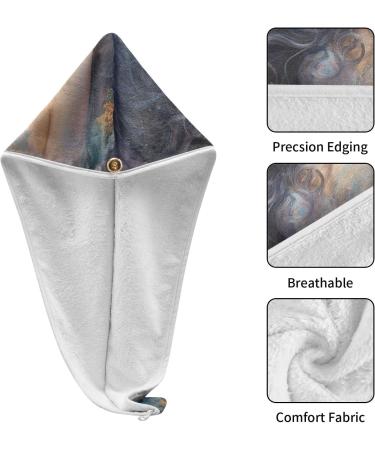 Beautiful Flowers Hair Towel 2 Pack | Super Absorbent Quick Dry Turbans for Women & Girls - Buy Online on GoSupps.com