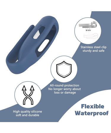 Huadea 4-Pack Clip Case Compatible with Fitbit Inspire 2/Fitbit Inspire 3  Soft Silicone Clip Clasp Accessory Replacement for Fitbit Inspire 2/Inspire 3 (White/Wine Red/Teal/Slate) - Buy Online on GoSupps.com