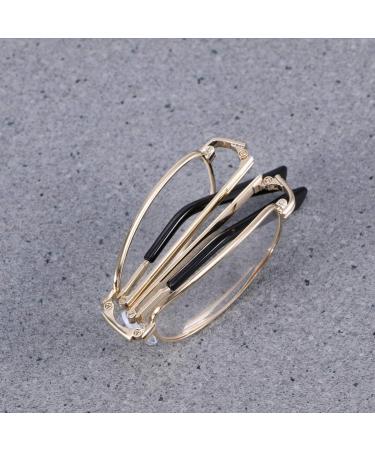 BEZAX 3pcs Anti-Fatigue Reading Glasses for Men & Women - Foldable Eyewear for Presbyopia & Eye Care (250 Degrees) - International Shipping Available - Buy Online on GoSupps.com
