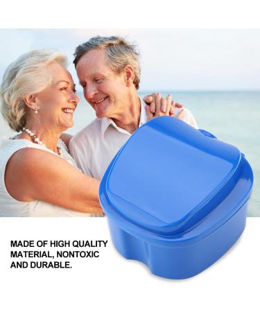 Verdant Touch Denture Box for Artificial Teeth Dark Blue 180ml with Filter Screen | International Shipping Available - Buy Online on GoSupps.com