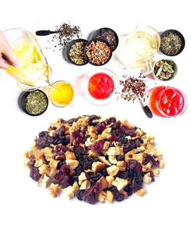 Organic Cherry Knight Herbal Tea - Loose Leaf Fruit Blend (70g) | Non-GMO Apple Grape Cranberry Flavor | International Shipping Available - Buy Online on GoSupps.com
