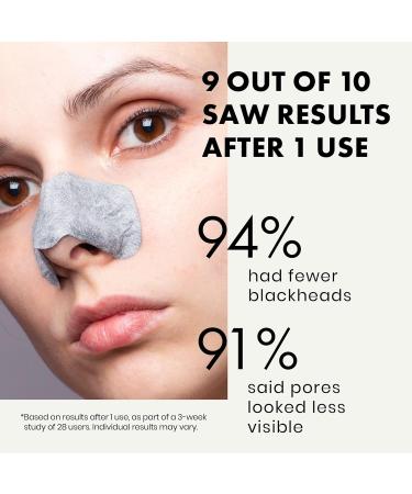 Activated Charcoal Nose Pore Strips - Blackhead Remover & Pore Cleanser - 4 Pcs - Buy Online on GoSupps.com