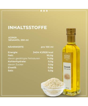 K per Selection Roasted Sesame Oil - 250 ml | Premium Quality International Shipping - Buy Online on GoSupps.com
