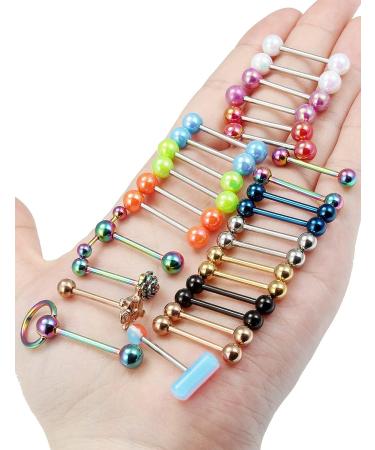 Leiainely Women's Tongue Rings | Tongue Piercing Jewelry Mix - Buy Online on GoSupps.com
