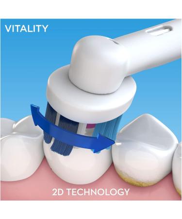Oral-B Vitality White + Clean Rechargeable Toothbrush - Best International Shipping | Superior Oral Care - Buy Online on GoSupps.com