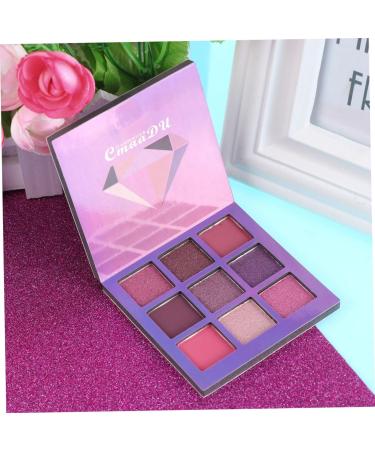 Angoily 9 Diamond Glitter Eye Colors Metallic Shadow Highlighter Bling Makeup Pearlescent 1 count (Pack of 1) Purple - Buy Online on GoSupps.com