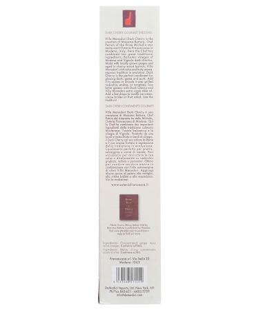 Villa Manodori Massimo Bottura Dark Cherry Gourmet Dressing 8.5 Fl Oz - Premium Quality Gourmet Dressing - Buy Online on GoSupps.com