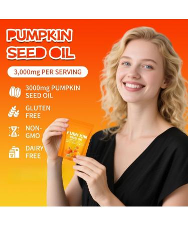 Pumpkin seed oil capsules for hair growth supports hair growth Small capsules easy to use 1pcs - Buy Online on GoSupps.com