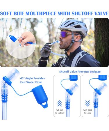 2L BPA-Free Drinking Bladder Bag for Backpack | Leak-Proof Water Bladder with Hose for Hiking Biking & Running - Buy Online on GoSupps.com