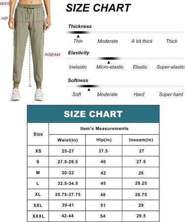 Libin Women's Cargo Joggers - Quick Dry Lightweight Hiking Pants for Outdoor Activities - Black - Medium - Buy Online on GoSupps.com