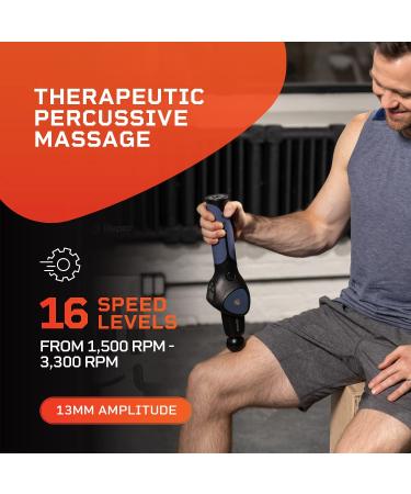 LifePro Sonic Flex Adjustable Deep Tissue Massage Gun - Handheld Percussion Massager for Pain Relief and Improved Circulation - Buy Online on GoSupps.com