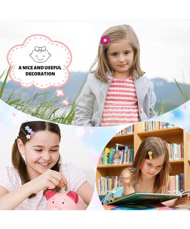 Emisscol 24 Pcs Hair Clips for Girls | Cute Fashion Baby Girl Hair Accessories | Flower & Fruit Set Hair Pins for Kids, Teens & Toddlers - Buy Online on GoSupps.com