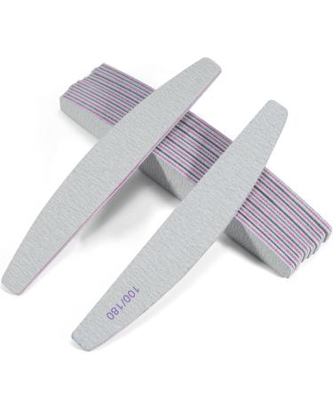 A Set of 10 Nail Files Professional Nail Files Double-Sided Nail Files 100/180 can be reused Multiple Times Used for Beauty Nail.