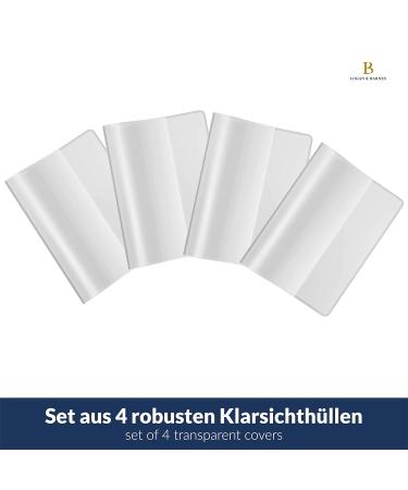 Vaccination Pass Case Set - Tearproof Transparent Cover for Vaccination Card - 4 Pack (93mm x 130mm) - Protective Case for Adults & Children - Buy Online on GoSupps.com