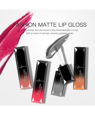 Matte Lipstick Red Lipstick Smooth Waterproof Highly Pigmented Velvet Lipstick Lip Gloss Full-Coverage Lip Color Lipsticks Professional Lipstick Cosmetics Make Up Gifts (#06) - Buy Online on GoSupps.com