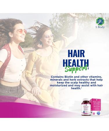 Hair Skin and Nails Vitamins with Biotin - Nail Growth and Skin Care Supplement for Men and Women - Buy Online on GoSupps.com