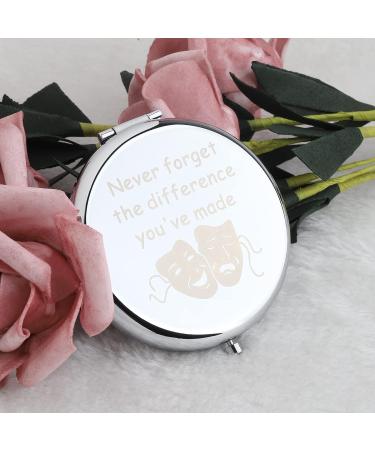 MYOSPARK Theatre Drama Girl Compact Makeup Mirror - Graduation Gift for Theatre Students - Never Forget the Difference You've Made - Buy Online on GoSupps.com