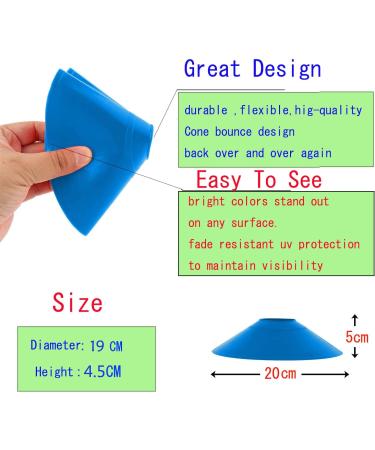25 Pcs Pro Disc Cones with Carry Bag - Agility Training Cones for Soccer, Football, Basketball & More (5 Colors) - Buy Online on GoSupps.com