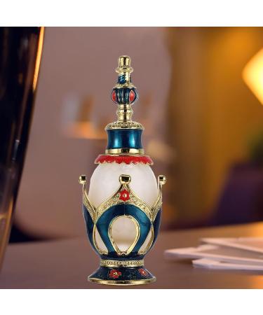 Lurrose Vintage Perfume Bottle Empty Refillable Perfume Bottle 25ml Glass Essential Oils Dropper Bottle(Blue) - Buy Online on GoSupps.com