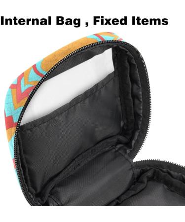 Shop Large Abstract Women's Binding-Storage Bag - Multi-Colored Menstrual Cup Pocket & Zipper - Perfect for Period Inserts Panty Lores & Tampons - Buy Online on GoSupps.com