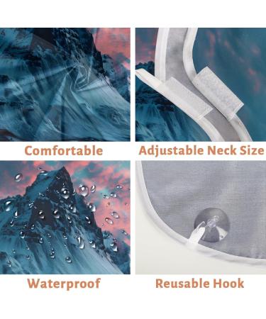 Mountain Moon Evening Sunset Beard Bib Apron | Best Beard Hair Catcher for Men | Perfect Gift for Dad & Husband - Father's Day Anniversary Christmas - Buy Online on GoSupps.com