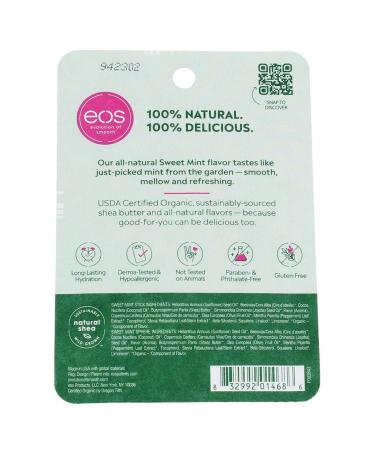 EOS 100% Natural Shea Lip Balm Sweet Mint - 2 Pack (0.39 oz) | Moisturizing & Refreshing - Buy Online on GoSupps.com