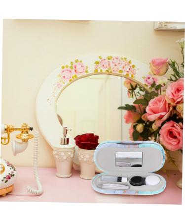 Shop Gatuida Double-Layer Glasses & Contact Case Stylish Travel Accessories with Filigree Design | Durable PU Leather Protective Box - Buy Online on GoSupps.com