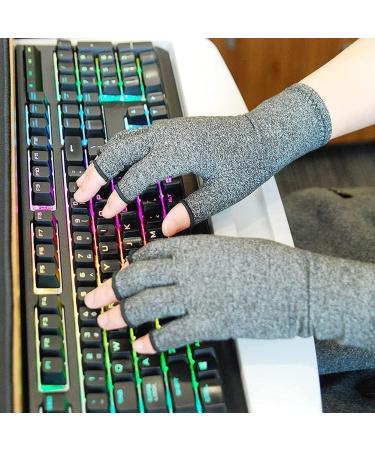 Compression Gloves Comfortable Non Slip Arthritis Gloves 2 Pair Fingerless Gloves for Carpal Tunnel Wrist Support Rheumatoid Osteoarthritis Pain Relief Computer Typing (Color : M) - Buy Online on GoSupps.com