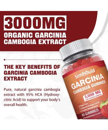 Buy 2 Pack Sugar Free Garcinia Cambogia Gummies - 3000mg 95% HCA with L-Carnitine | Energy Boosting Strawberry Flavor | 120 Counts | International Shipping - Buy Online on GoSupps.com