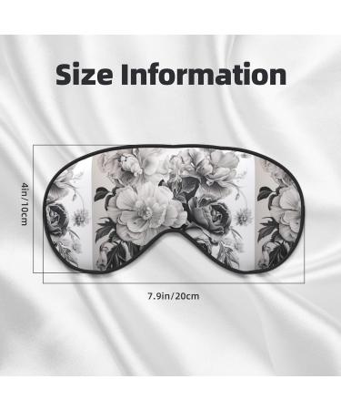 BREAUX Floral Graphite Eye Mask | Double Sided Blackout Eye Mask for Ultimate Sleep Comfort - Ideal for Women & Men - Buy Online on GoSupps.com