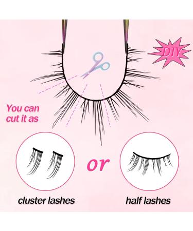 Buy 12mm Manga Lashes - Natural Look Anime Fake Eyelashes Spiky Wispy Faux Mink 5 Pairs for Cosplay - M01 - Buy Online on GoSupps.com