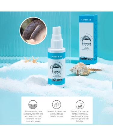 Mens Beach Hair Spray Sea Salt Spray Sea Salt Spray For Hair Men Sea Salt Spray Natural & Organic Defining Leave-In Hair Styling Mist Men Hair Nourishing Spray Lifts And Texturizes Hair 1/2/3pc 1pcs*50ml - Buy Online on GoSupps.com