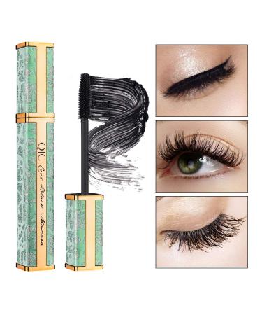 4D Silk Fiber Eyelash Mascara & Liquid Eyeliner Set - Waterproof, Smudge-Proof, Long-Lasting Cosmetics for Dramatic Extension, Thickening, and Lengthening - Achieve Natural Voluminous Look - Buy Online on GoSupps.com