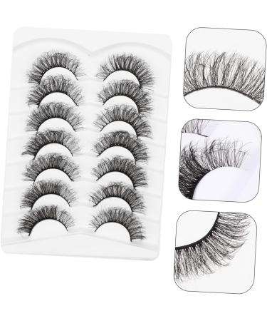 POPETPOP 1 Box 3d False Eyelashes Fake Eyelash Strip Lashes Curly Eyelashes Synthetic Fiber Eyelash Full Strips Eyelash Faux Eyelashes Imitation 5d Luxurious Mascara - Buy Online on GoSupps.com