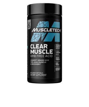 Muscle Recovery | MuscleTech Clear Muscle Post Workout Recovery | Muscle Builder for Men & Women | HMB Supplements | Sports Nutrition Post Workout Recovery & Muscle Building Supplements, 42 ct 42 Count (Pack of 1)