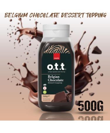 Macphie OTT Topping Sauces Pick N Mix- Choose From 5+ Flavours |Belgium Chocolate Salted Caramel Strawberry Dessert Toffee Flavour Maple Flavour Sicillian Lemon- Pack of 2 x 500g 500 g (Pack of 2) - Buy Online on GoSupps.com