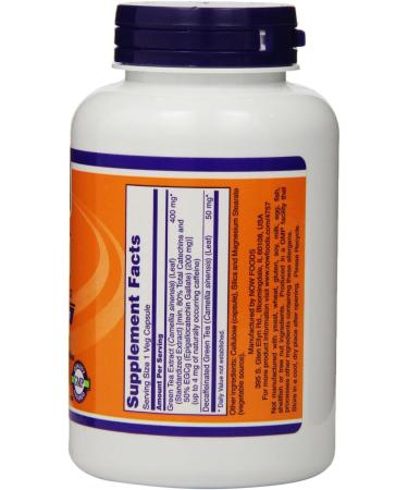 NOW Foods EGCg Green Tea Extract 400mg 180 Veg Capsules Pack of 3 - Buy Online on GoSupps.com