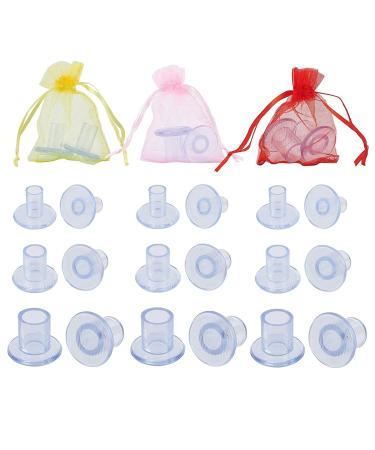 High Heel Protectors 12 Pairs Clear Heel Stoppers Heel Repair Caps Covers for Walking on Grass and Uneven Floor Weddings Parties Outdoor Events Avoid Falling S M L