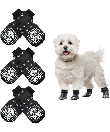 Mfsdai 3 pair of anti -slip socks for dogs dog socks with adjustable Velcro fasteners non -slip dog socks for hardwood floors paws slide paw supporters for small medium and large dogs - Buy Online on GoSupps.com