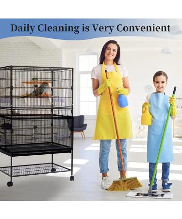 Large Bird Cage Cover - Adjustable Seed Catcher for Parrot & Macaw Cages - Buy Online on GoSupps.com